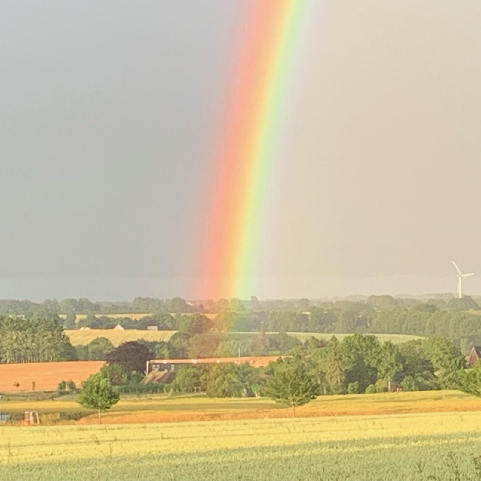Regnbue set fra Kunstrum Fyn
