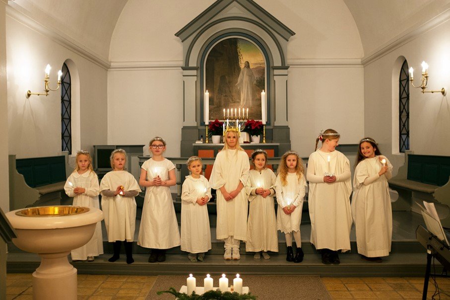 2023 lucia optog i Tårup kirke