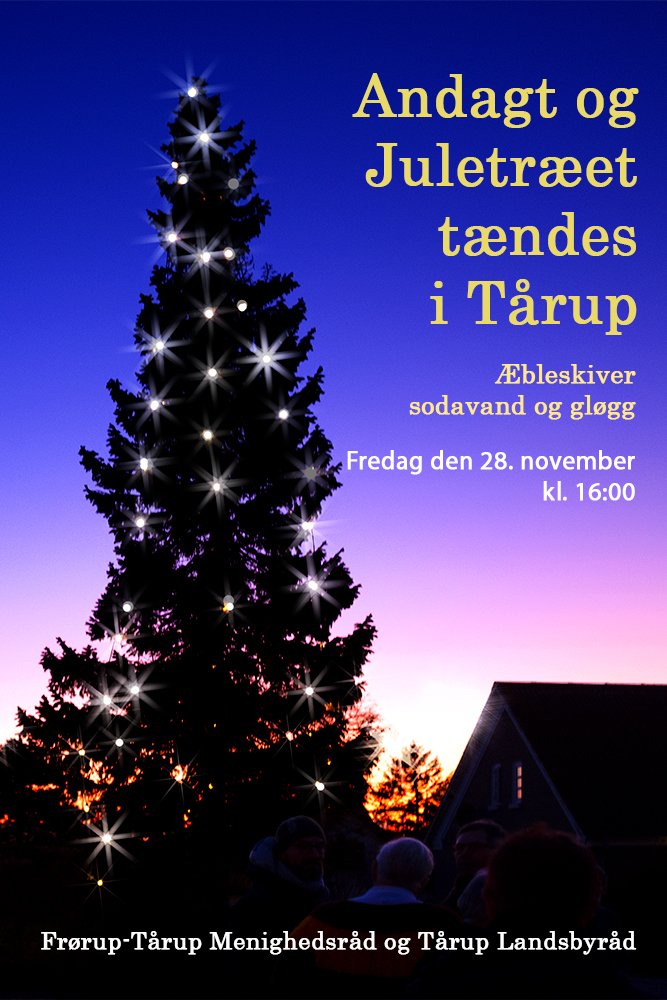 2025 Juletræstænding